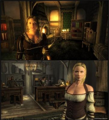Сравнительные скриншоты Oblivion и Skyrim