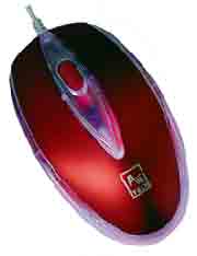 Оптическая мышь А4TECH RainBow Red Shining Optical (SWOP-3)