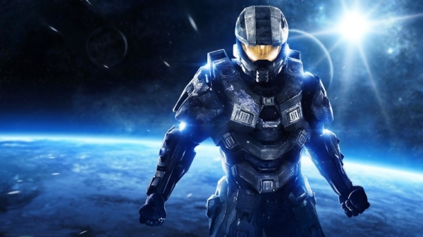 Мастер Чиф на арте из Halo Halo, игра, game, art, Мастер Чиф
