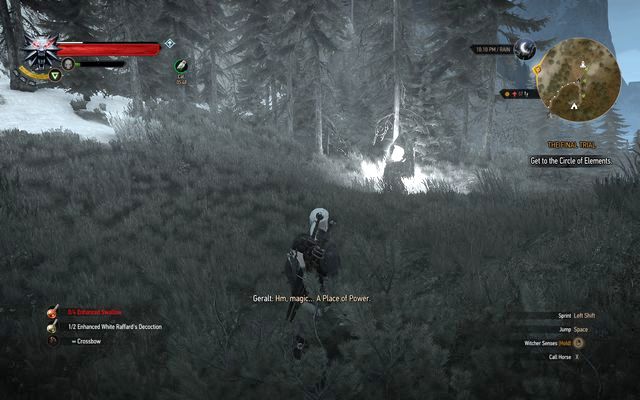 Место силы в задании "Последнее Испытание" -  прохождение "Ведьмак 3: Дикая охота"