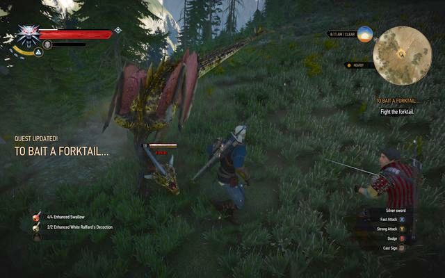 Убить вилохвоста - "Ведьмак 3: Дикая охота"