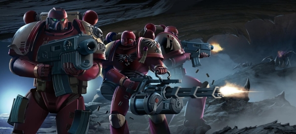 Кровавые Ангелы, космодесант, art, Warhammer 40000